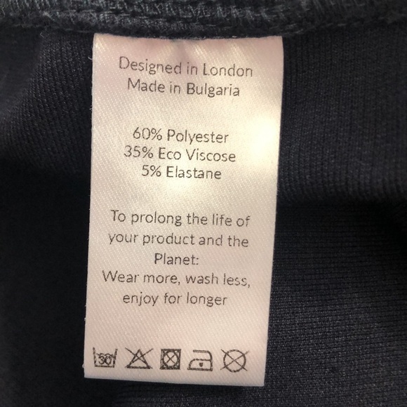 Saint + Sophia Chelsea Wide Leg Navy Jersey Pant 16 - Picture 5 of 10